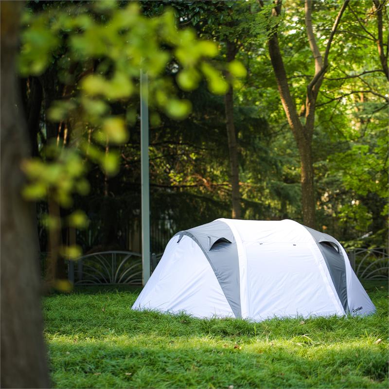 Echosmile 4-6 Person Gray Pop Up Tent With Rain Fly
