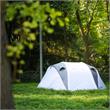 Echosmile 4-6 Person Gray Pop Up Tent With Rain Fly