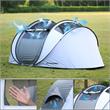Echosmile 4-6 Person Gray Pop Up Tent With Rain Fly