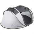 Echosmile 4-6 Person Gray Pop Up Tent With Rain Fly