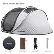 Echosmile 4-6 Person Gray Pop Up Tent With Rain Fly