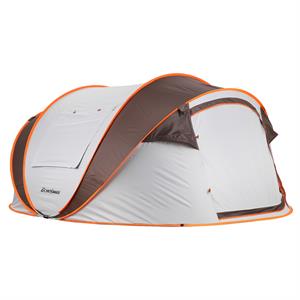 echosmile white and brown pop up tent for 5-8 people