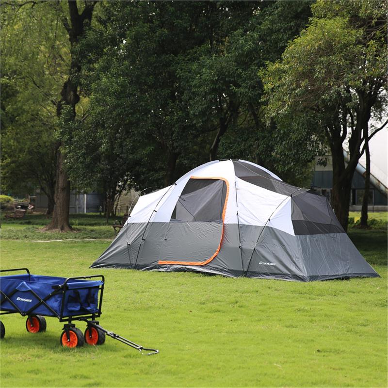 Echosmile Pop-up Tent For 8 People in Grey