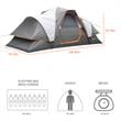 Echosmile Pop-up Tent For 8 People in Grey