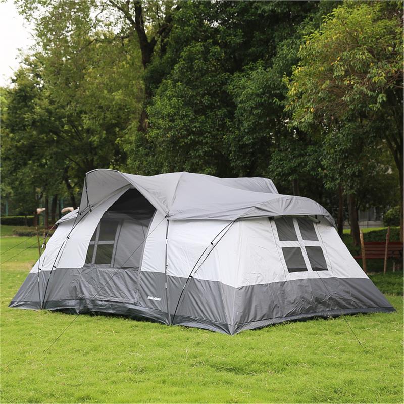 Echosmile Tent For 10 People in White And Grey
