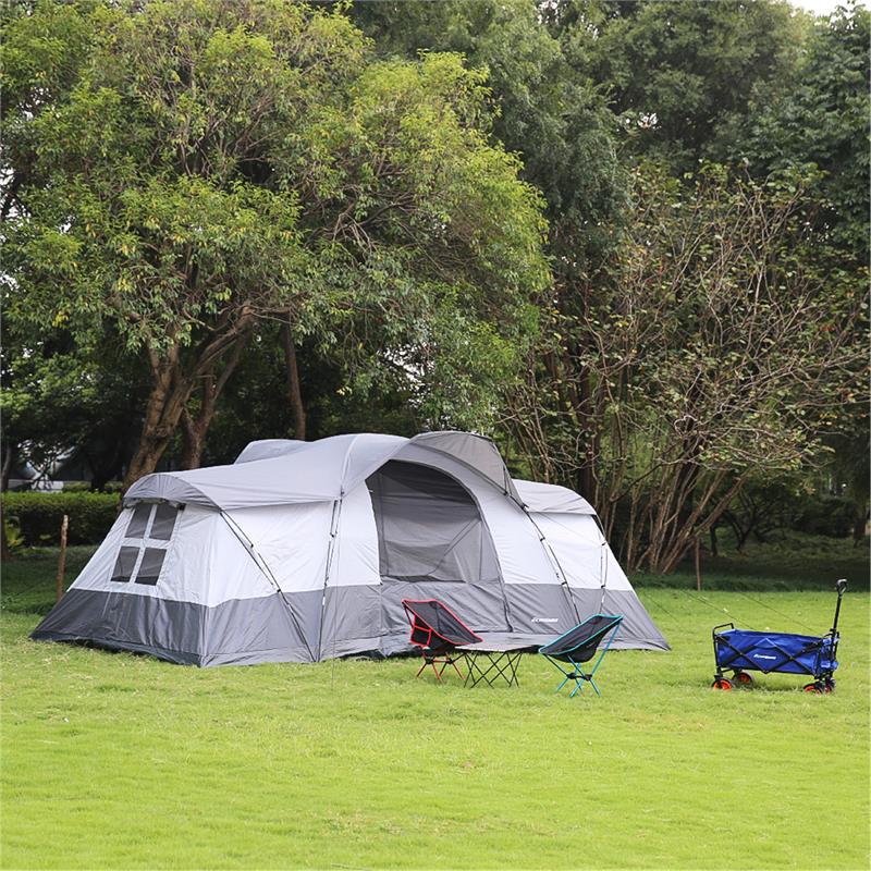 Echosmile Tent For 10 People in White And Grey