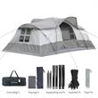 Echosmile Tent For 10 People in White And Grey