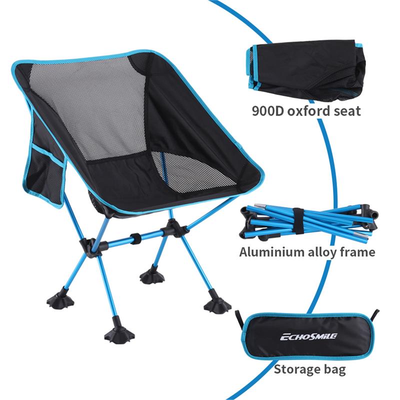Echosmile Blue Collapsible Chair