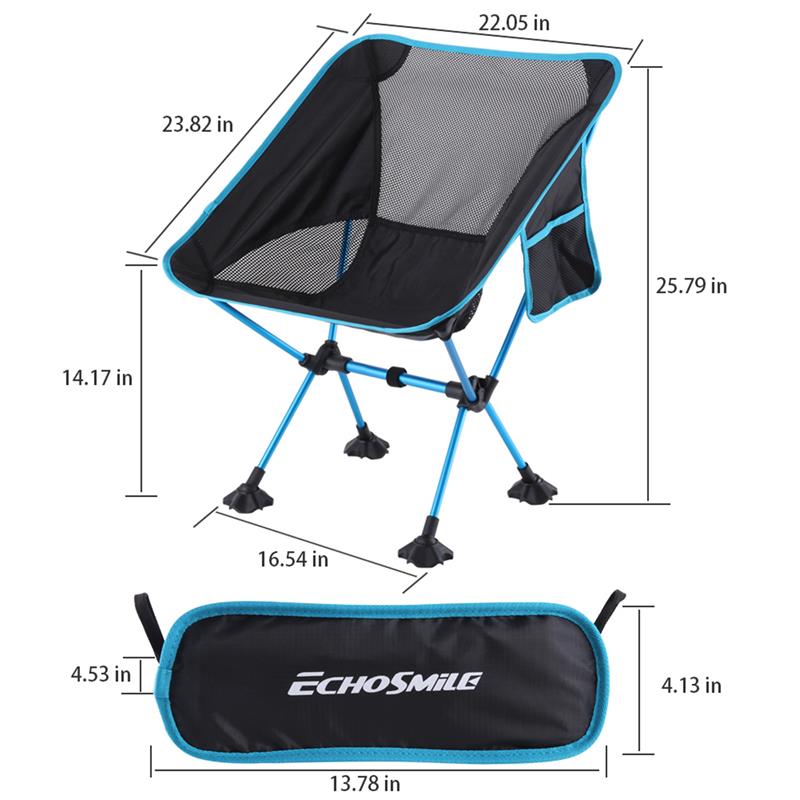 Echosmile Blue Collapsible Chair