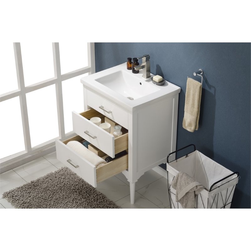 Design Element Group Mason 24 Single Sink Vanity In White S01 Wt - Design Element Mason 24 Single Sink Vanity In Blue Design Element Group Mason 24 Single Sink Vanity In White S01 Wt - Design Element Mason 24 Single Sink Vanity In Blue