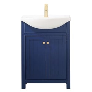 Design Element Group Marian 24&quot Single Sink Vanity in Blue