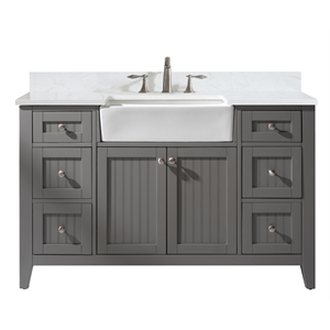 Design Element Burbank 54&quot Single Vanity in Gray