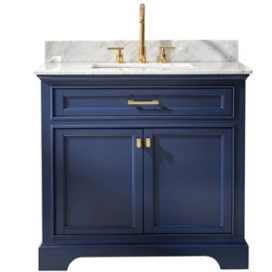 Design Element Milano 36&quot Single Vanity in Blue