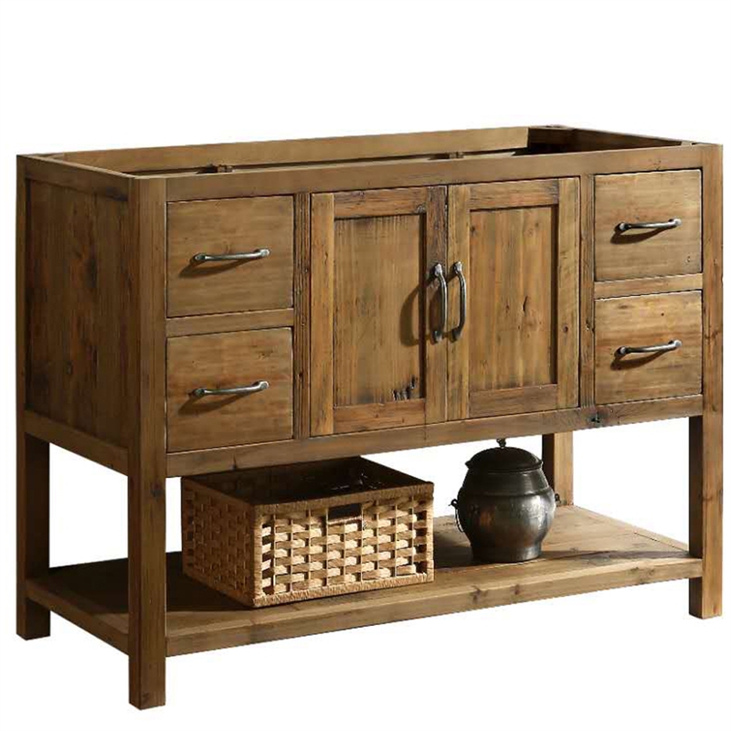 Design Element Austin 48" Vanity Base Only in Walnut