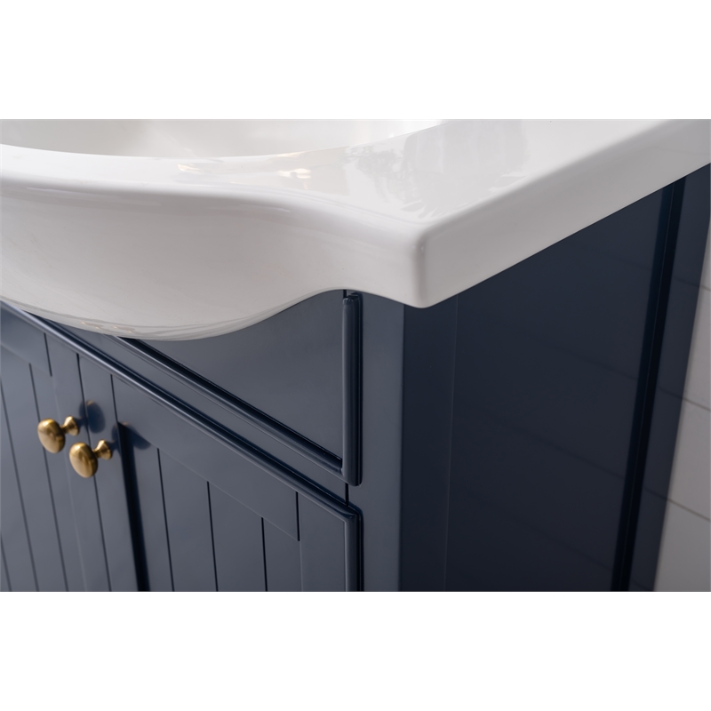 Design Element Marian 30" Single Sink Vanity In Blue