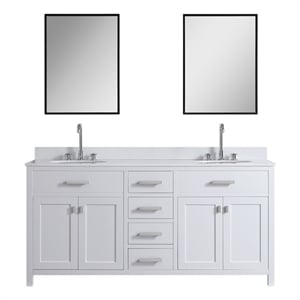 Design Element London 72&quot Vanity Base Only in White