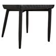 Creative Images International Tufted Side Dining Chair in Dark Gray (Set of 2)