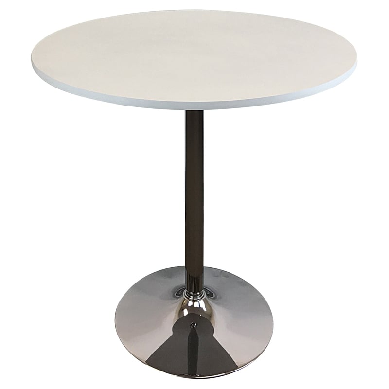 Creative Images International Modern Wood Round Dining Table in White