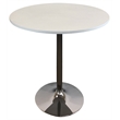 Creative Images International Modern Wood Round Dining Table in White