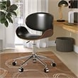 Creative Images International Modern Faux Leather Task Chair in Walnut