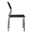 Creative Images International Faux Leather Dining Chair in Gray (Set of 4)