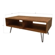 Creative Images International Wood Coffee Table in Natural