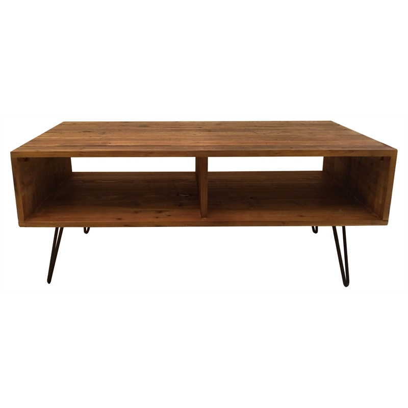 Creative Images International Wood Coffee Table in Natural