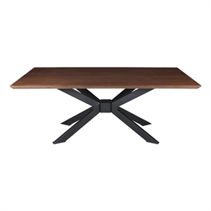 Creative Images International Wood Dining Table in Walnut