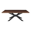 Creative Images International Wood Dining Table in Walnut