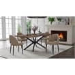 Creative Images International Wood Dining Table in Walnut