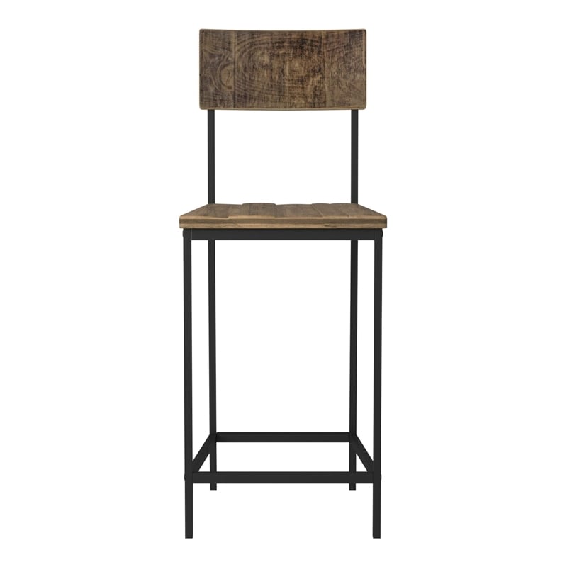 Creative Images International Counter stool in Natural Wood (Set of 2)