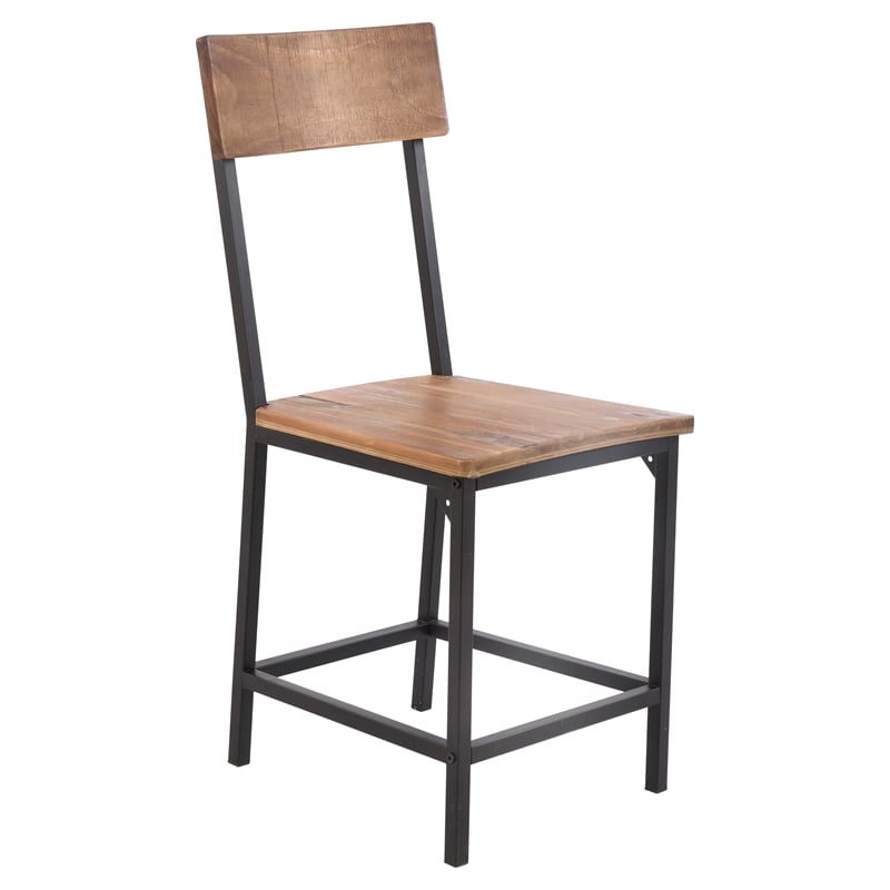 Creative Images International Wood Dining Chair in Natural (Set of 2)