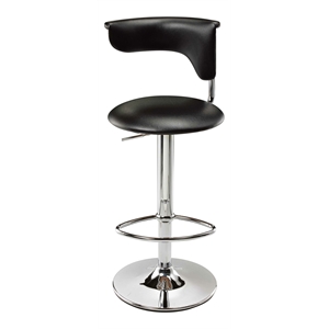 creative images international adjustable bar stool in black
