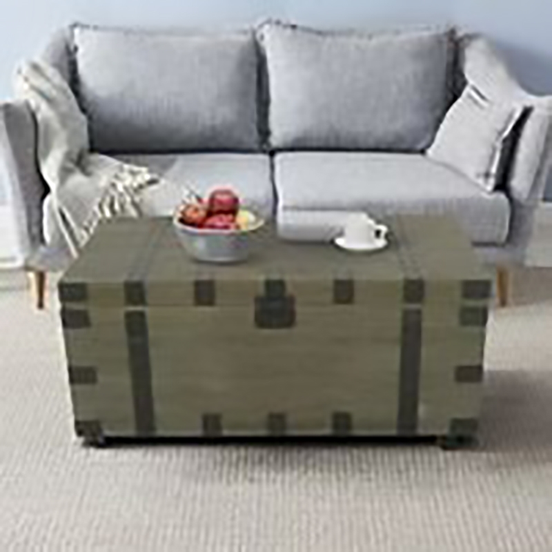 Contemporary Reclaimed Wood Coffee Table with Two Matching End Tables in Natural