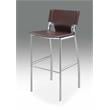 Dark Brown Bar Stools Set of 2