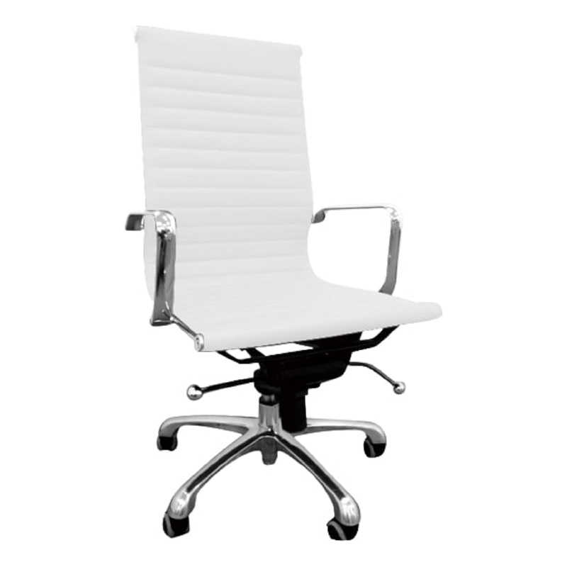 High Back Leather Office Chair with Recliner Locks Swivel