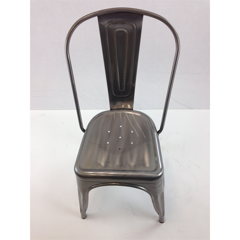Metal Chair Set of 4 in Natural
