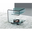 Bent Glass End Table Clear 12mm THICK Glass