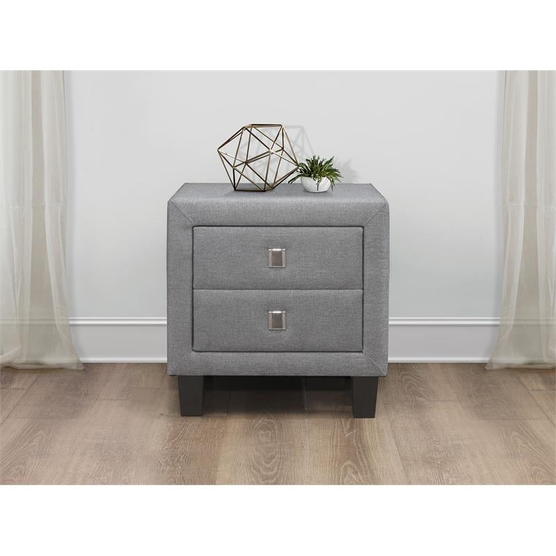 Contemporay fabric Night Stand with one drawer