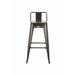 Metal Bar Stool Black Set of 4