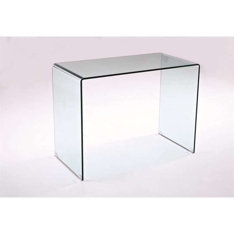 Bent All Glass (Tempered) Computer Desk