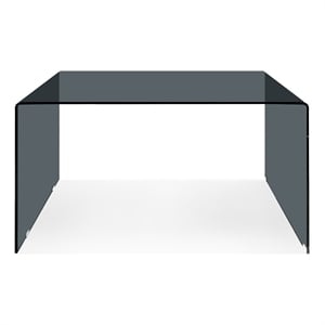 Contemporary Gray Glass desk