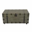 Trunk Coffee Table with Reclaimed Wood and Black Metal in Natural