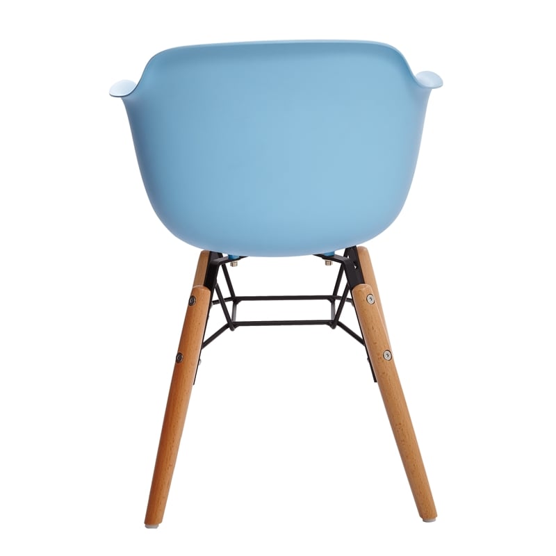 Midcentury Blue Plastic Kids Side Chair (Set of 4)