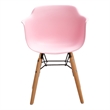 Midcentury Pink Plastic Kids Side Chair (Set of 4)
