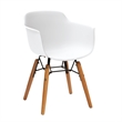 Midcentury White Plastic Kids Side Chair (Set of 4)