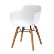 Midcentury White Plastic Kids Side Chair (Set of 4)
