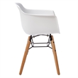 Midcentury White Plastic Kids Side Chair (Set of 4)
