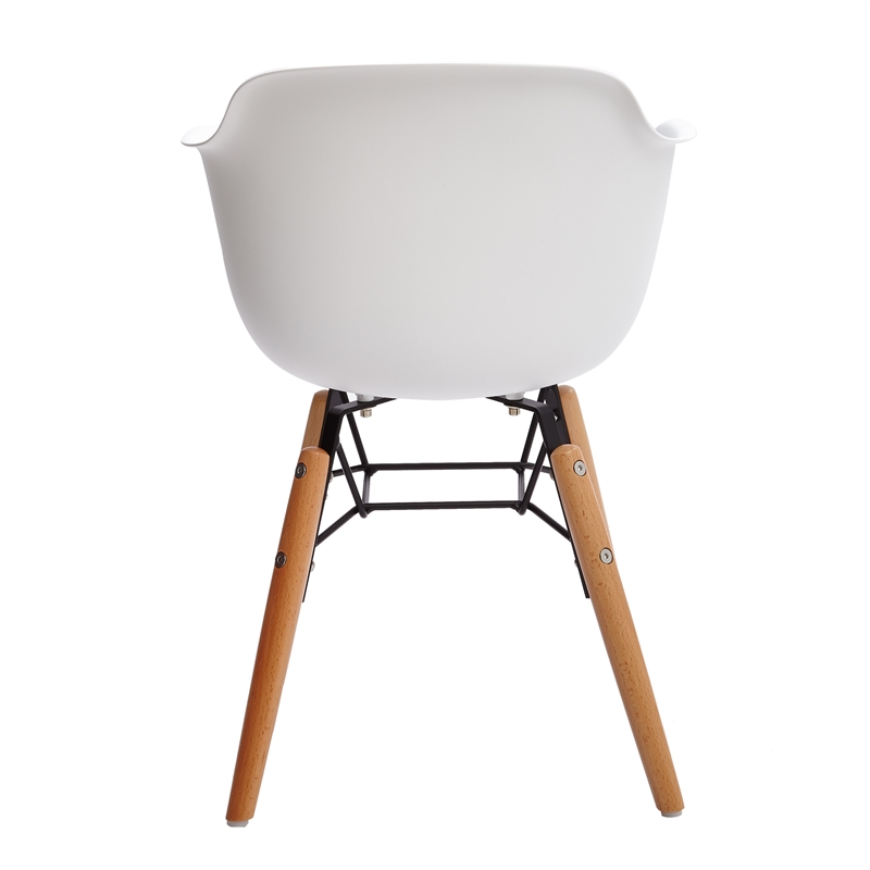 Midcentury White Plastic Kids Side Chair (Set of 4)