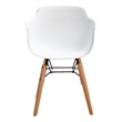 Midcentury White Plastic Kids Side Chair (Set of 4)